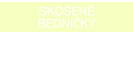 SKOSENÉ BEDNIČKY